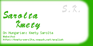 sarolta kmety business card